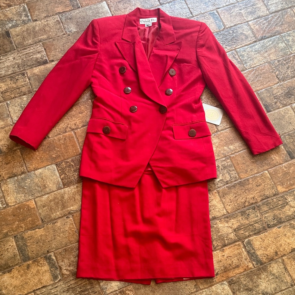 Christian Dior Blazer and Skirt Set